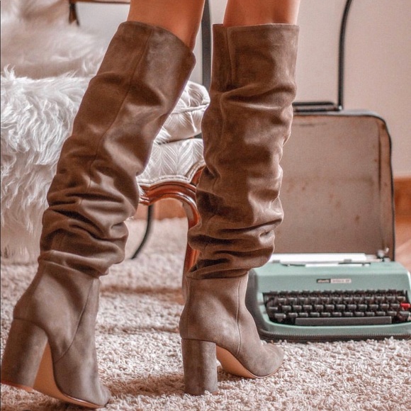 Zara high heeled leather boots bloggers favorite - Picture 1 of 8